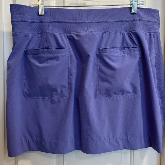 Athleta Purple Skort Women’s Size 18 Built-In Shorts Pockets Activewear - Picture 3 of 10